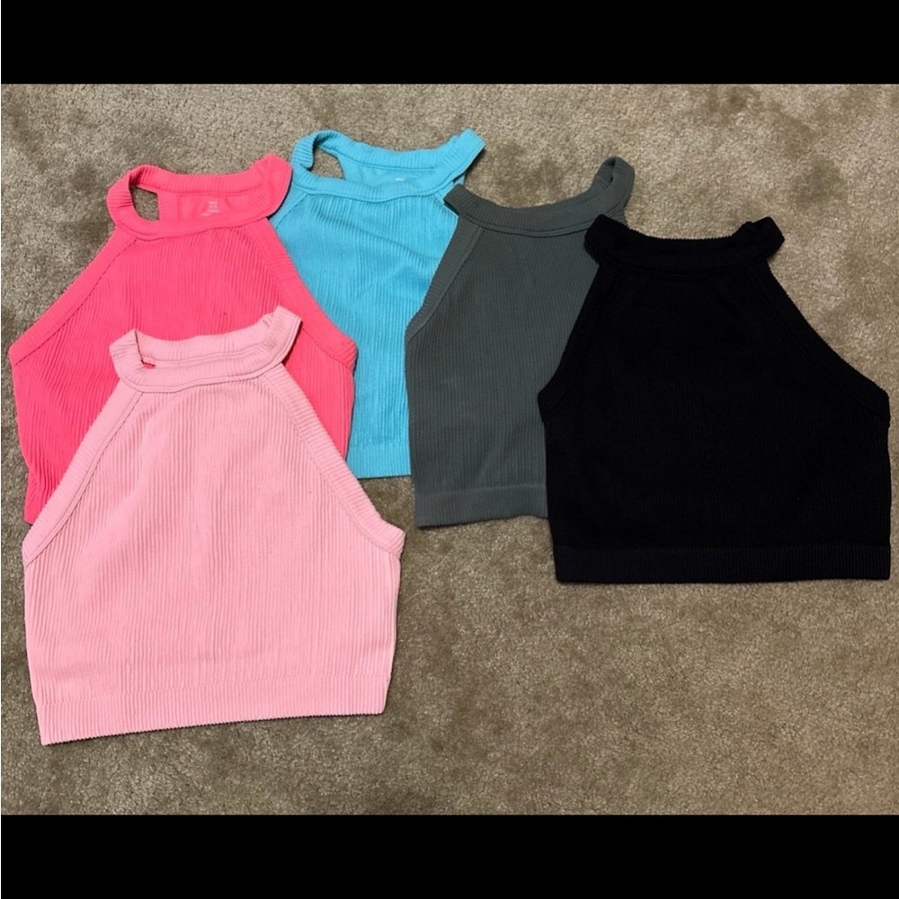 Aerie Women's Tank Tops - Pink, Blue, Gray, Black